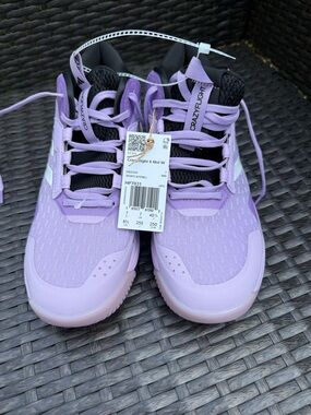 adidas Crazyflight 6 Indoor Mid Women's Volleyball Shoes Powder Plum Mesh HP7031